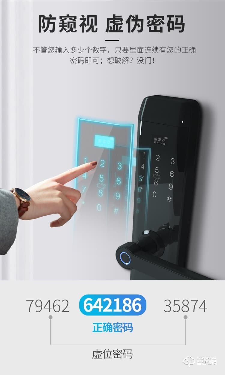 索菲亚智能锁 S3家用防盗门远程密码电子锁