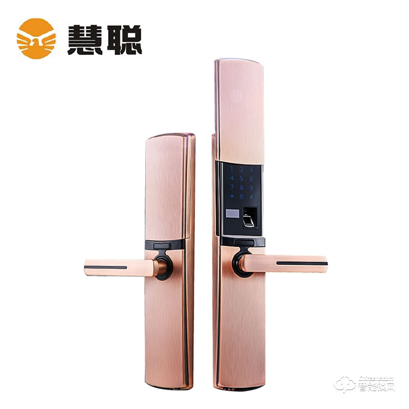 慧聪智能锁 全自动滑盖指纹密码锁