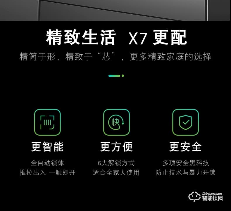 典匠智能锁 X7全自动推拉式智能锁