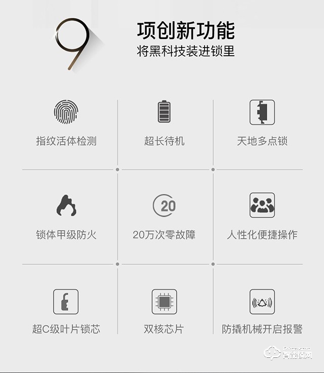 西红仕智能锁 1号家用防盗门密码锁