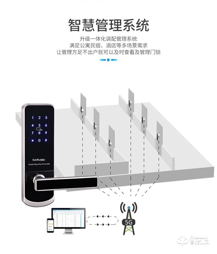 西红仕智能锁 H2小款民宿公寓密码锁