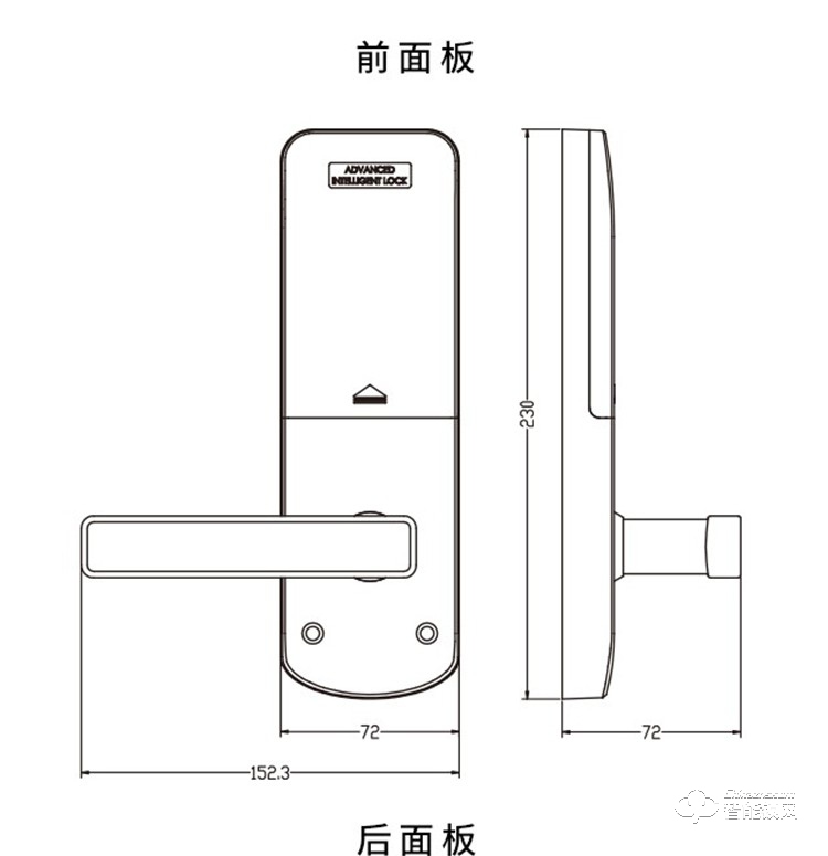 西红仕智能锁 H2小款民宿公寓密码锁