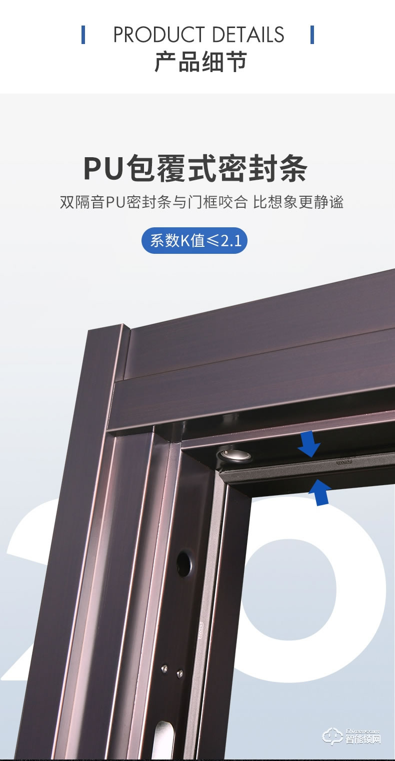 挺固智能门 凯撒系列家用入户门子母门