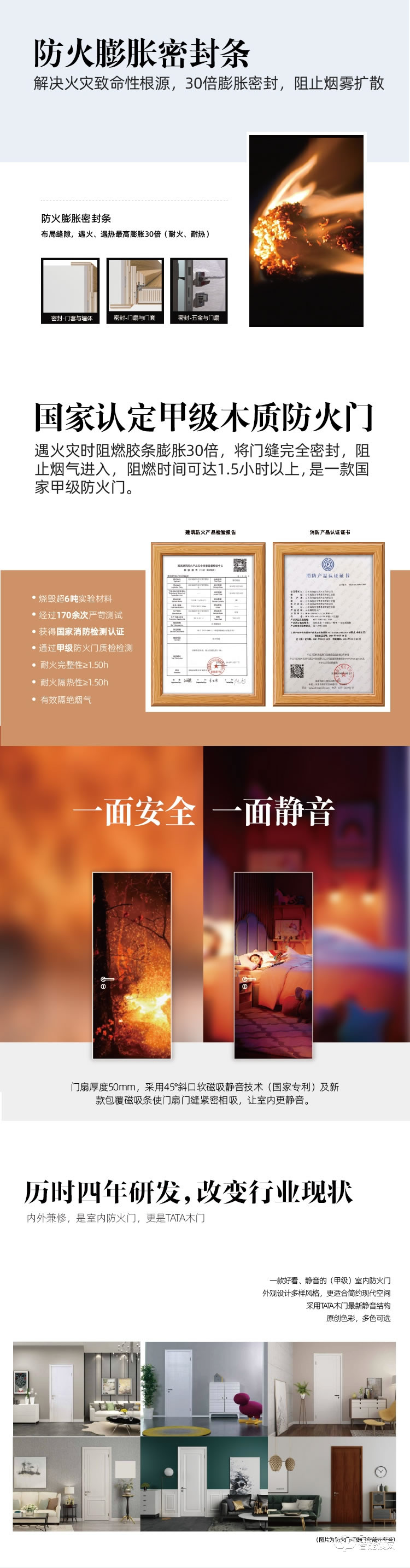 TATA智能门 安全防火门室内防火门