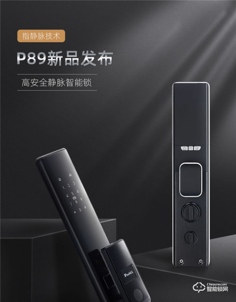 朴墅指静脉锁 P89家用高安全指静脉智能锁