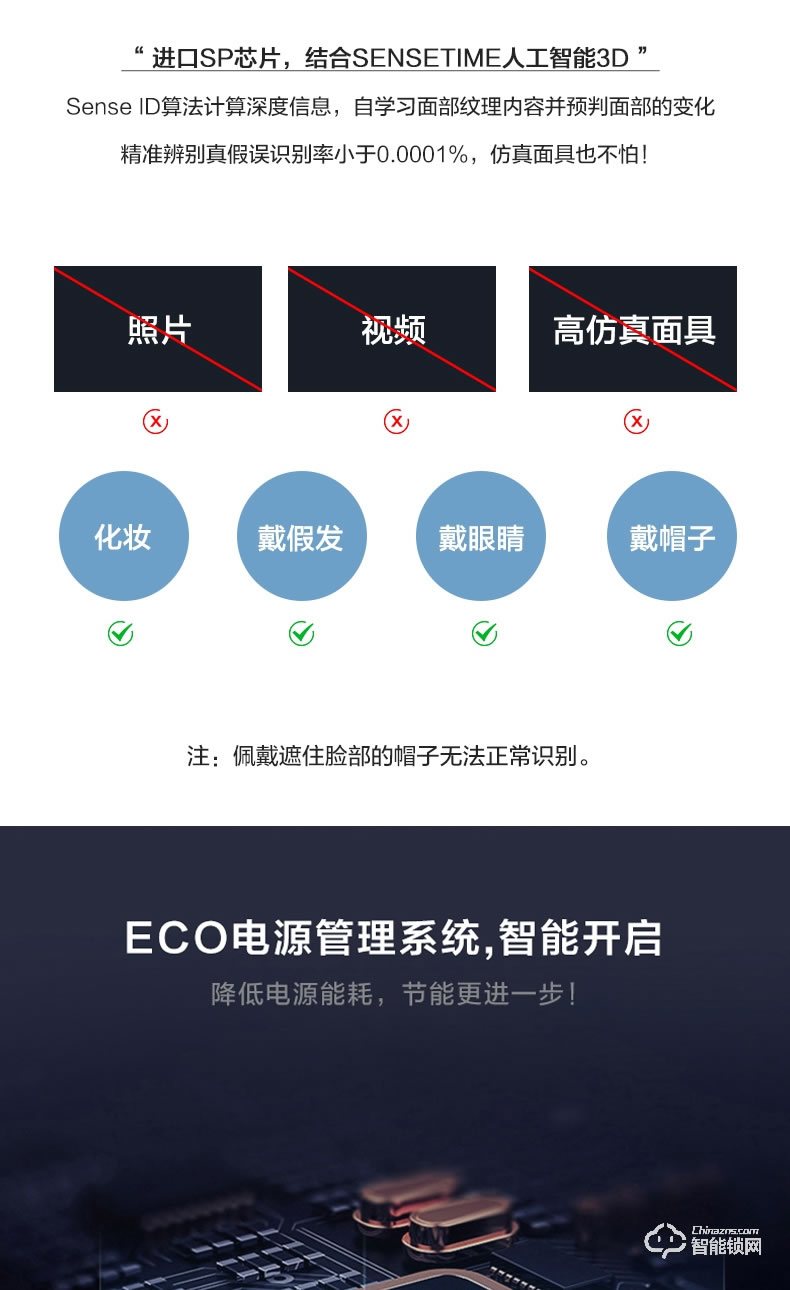 金指码智能锁 X6R家用3D人脸识别全自动指纹锁防盗门