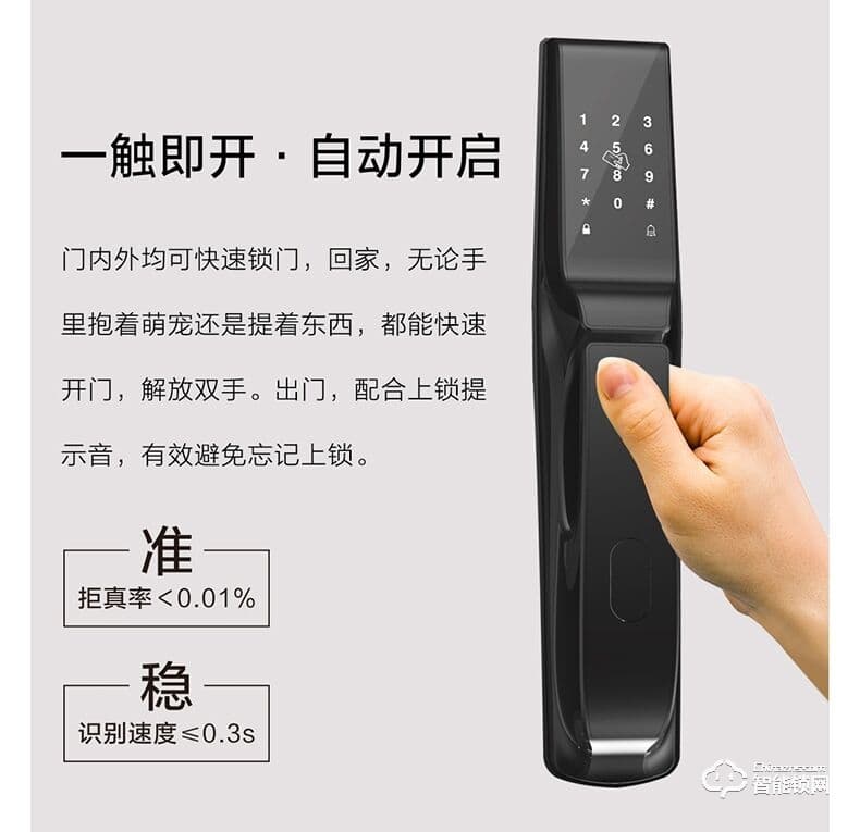乐固智能锁 防盗门推拉式智能密码锁