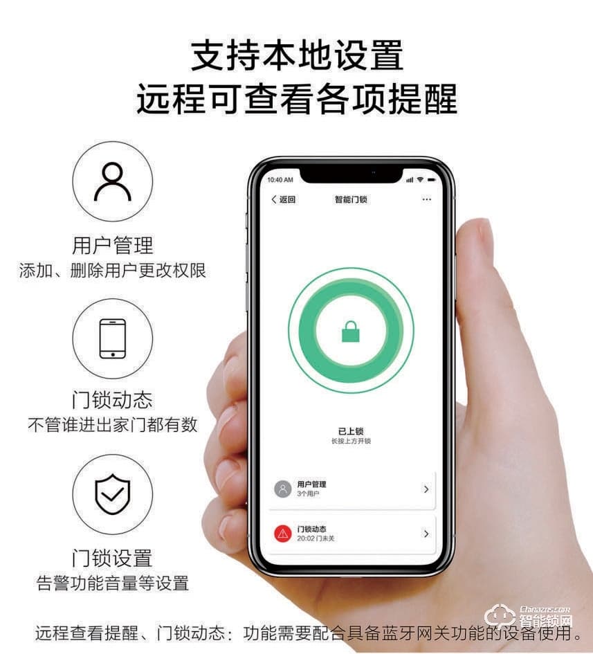 乐固智能锁 防盗门推拉式智能密码锁