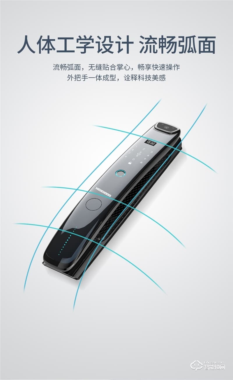 皇家金盾人脸锁 F600全自动电子猫眼指纹锁