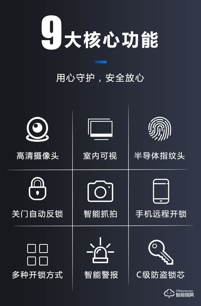 南极星智能锁 N6【猫眼WiFi版】全自动猫眼可视密码锁