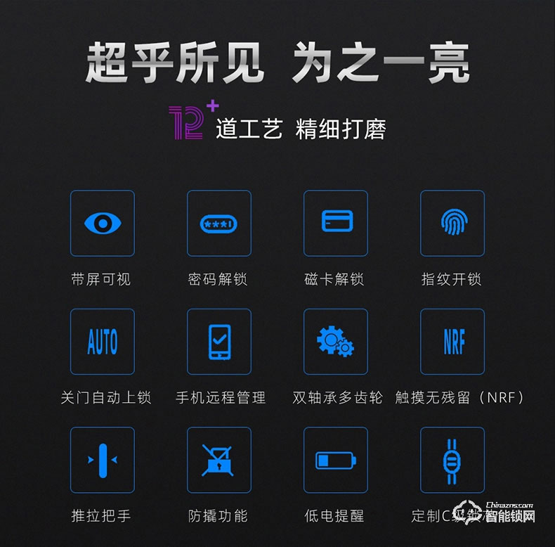 杰科智能锁 Z2家用防盗门密码锁电子锁