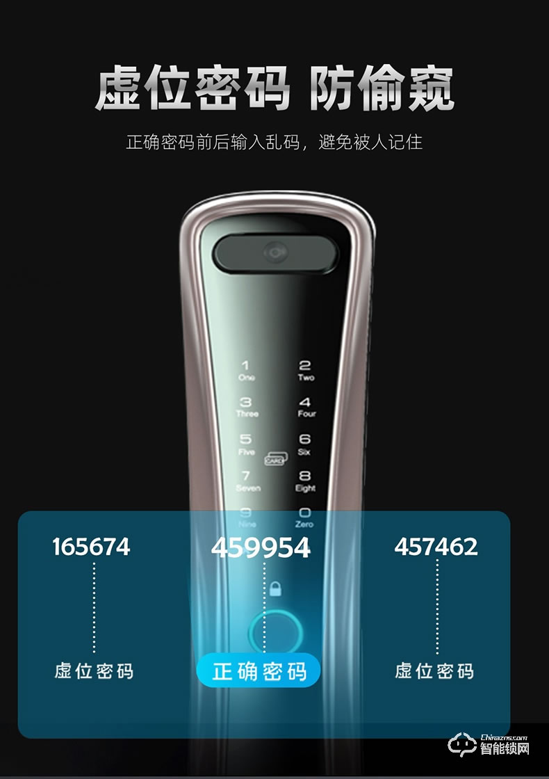 杰科智能锁 Z2家用防盗门密码锁电子锁