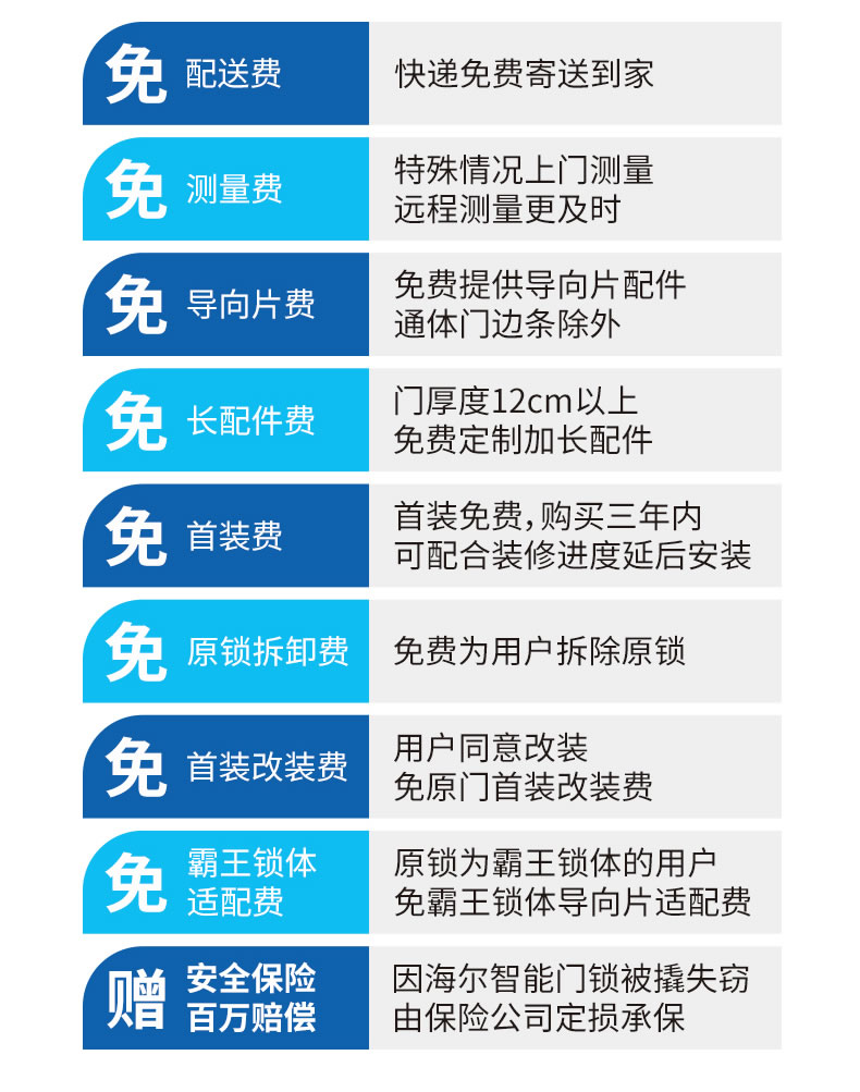 海尔智能锁23E指纹锁家用防盗门密码锁E23
