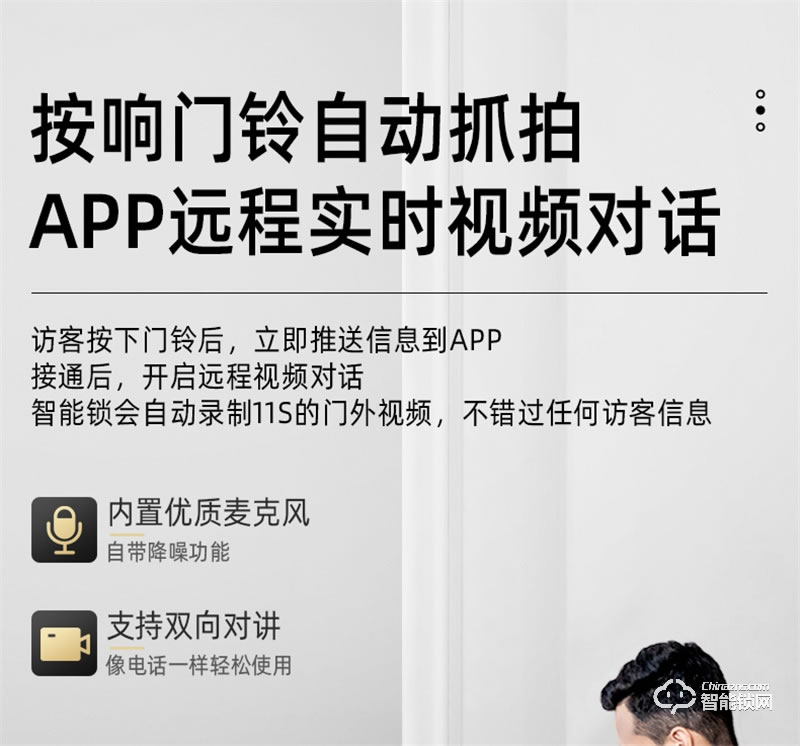 飞利浦阿尔法智能锁 可视猫眼全自动家用指纹锁