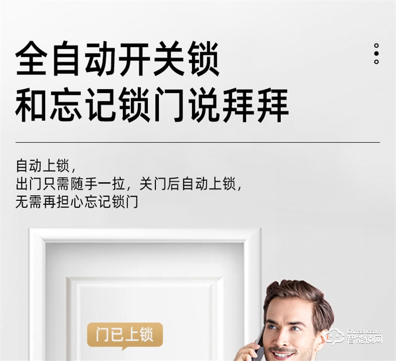 飞利浦阿尔法智能锁 可视猫眼全自动家用指纹锁