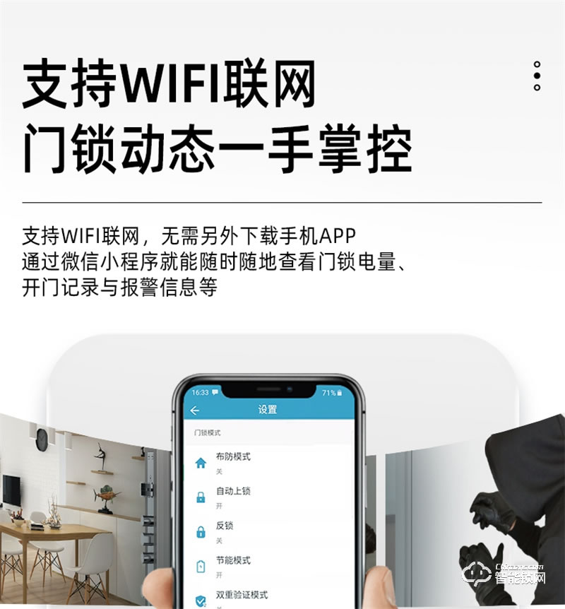 飞利浦阿尔法智能锁 可视猫眼全自动家用指纹锁