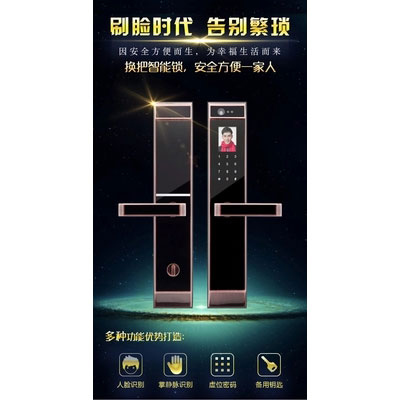 伊派尔指纹锁 人脸识别掌静脉指纹锁家用防盗门锁密码锁