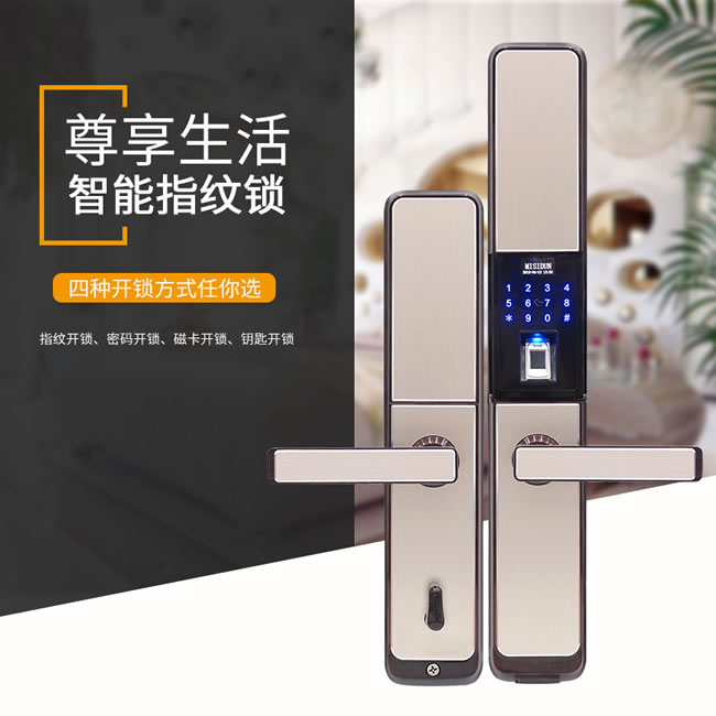 密斯顿智能锁 家用智能指纹锁 防盗门智能锁