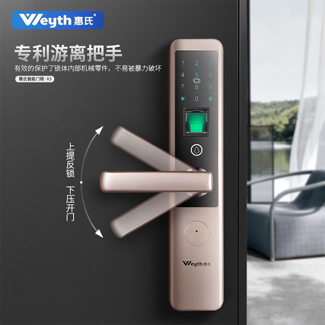惠氏智能锁 X3防盗门密码锁大门锁感应锁