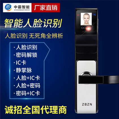 中霸智能锁 S77人脸识别智能锁