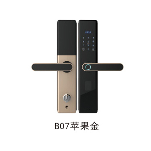 步安智能锁 B07-苹果金直板指纹锁