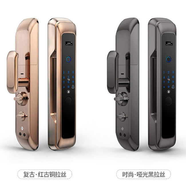 比格汉斯智能锁 A1航空级合金材质推拉式智能锁