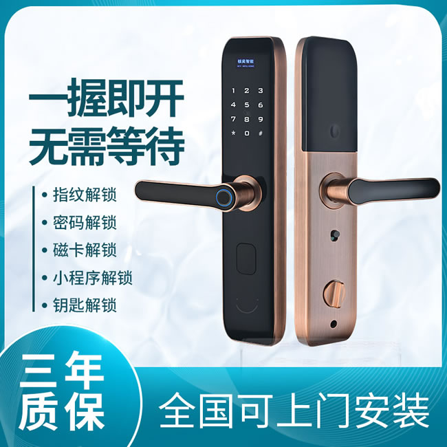 核奕智能锁 A200家用一握即开密码锁