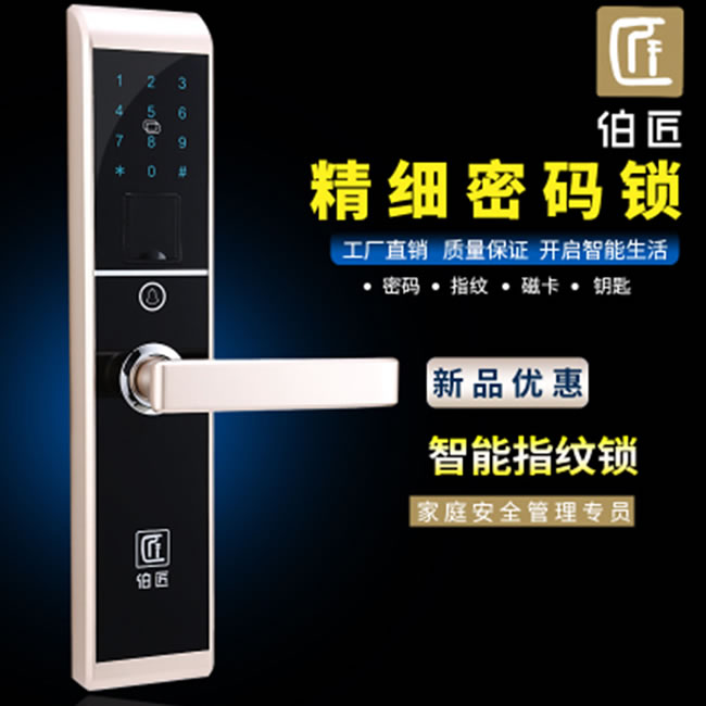 伯匠BJ-202智能锁 防盗门密码锁家用电子锁